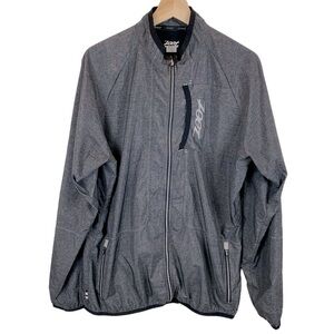Zoot Charcoal Grey Lightweight Running Cycling Windbreaker Jacket Men's sz XL